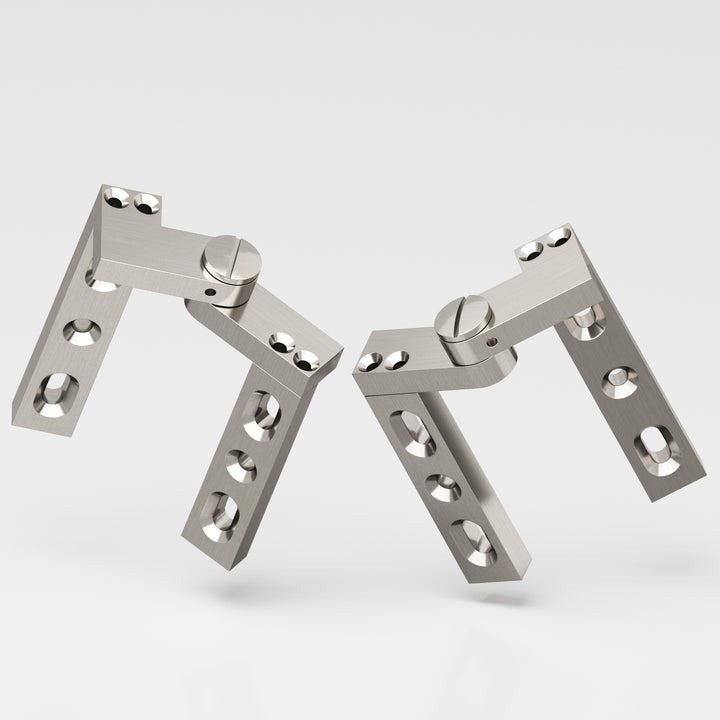 Colonial Bronze 9LH Left-handed Intermediate pivot Hinge in Satin Nickel