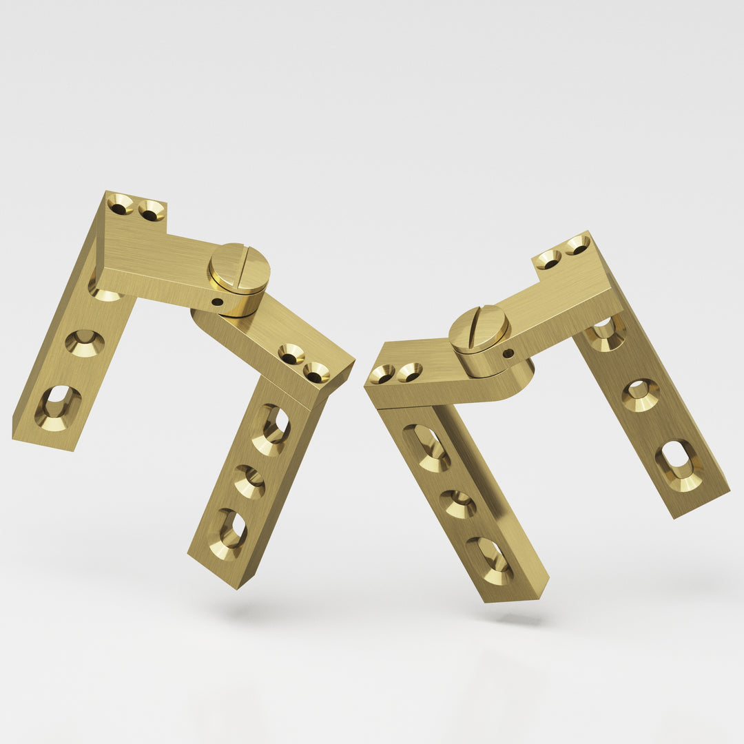 Colonial Bronze 9LH Left-handed Intermediate pivot Hinge in Antique Brass