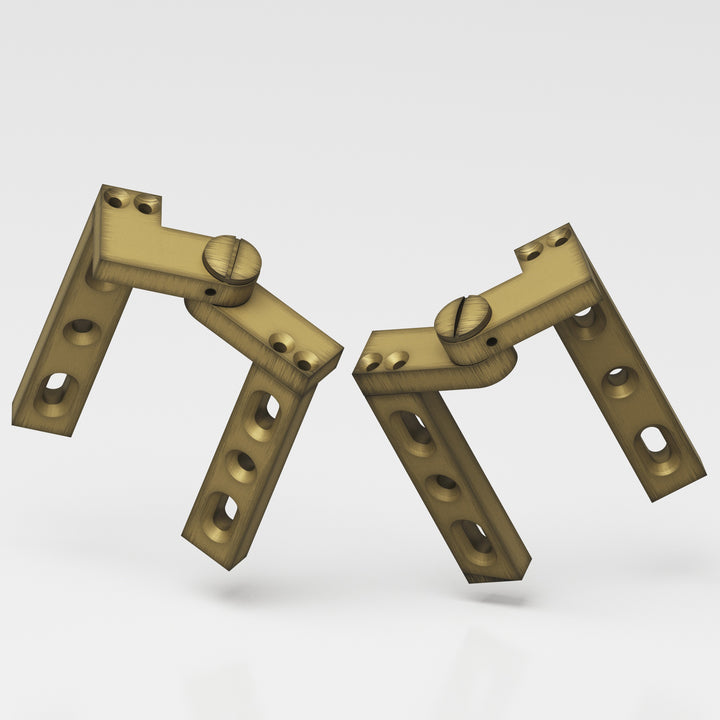 Colonial Bronze 9RH Right-handed Intermediate pivot Hinge in Matte Antique Satin Brass
