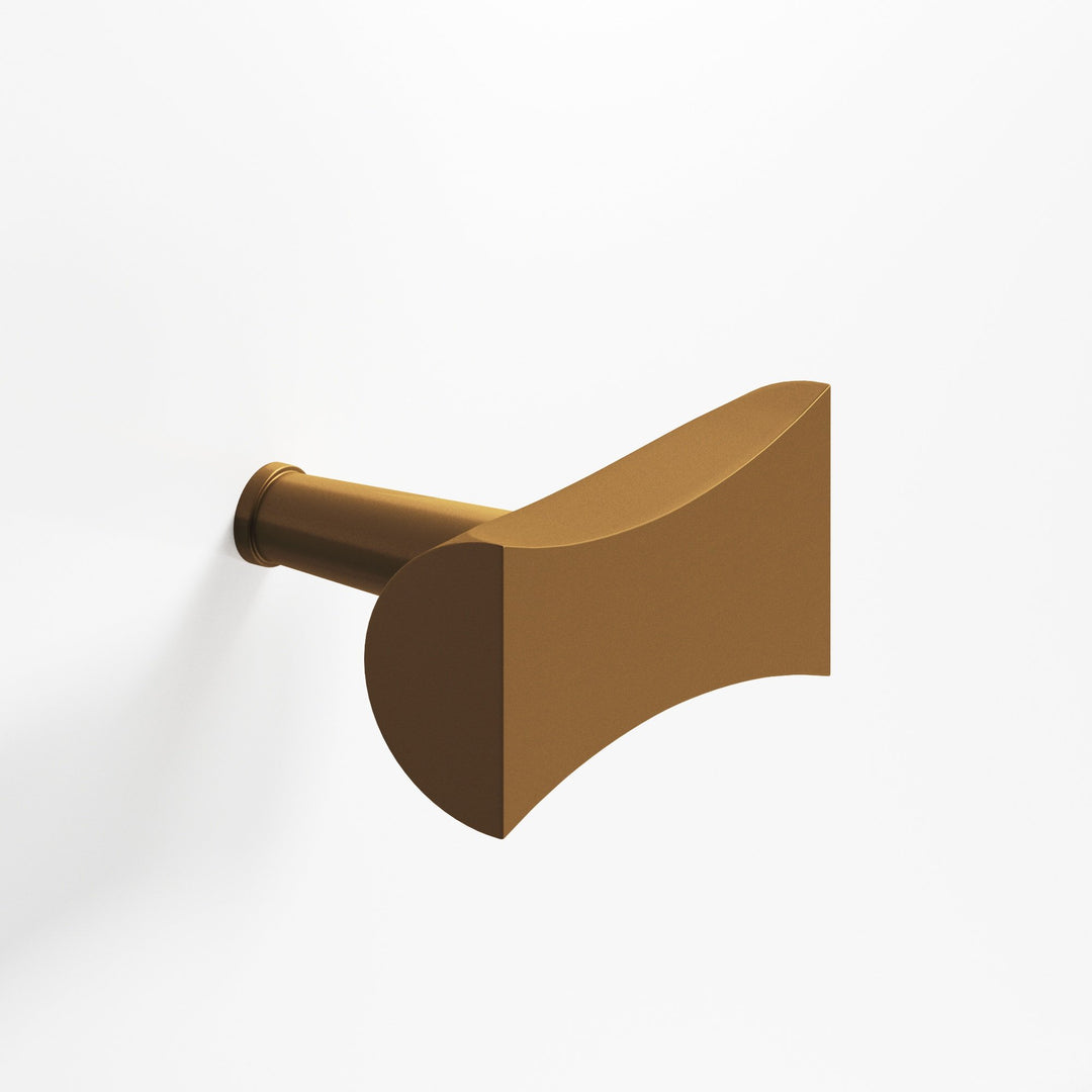 Colonial Bronze 1139 Bowtie T Cabinet Knob with rounded back and tapered post in Matte Light Statuary Bronze