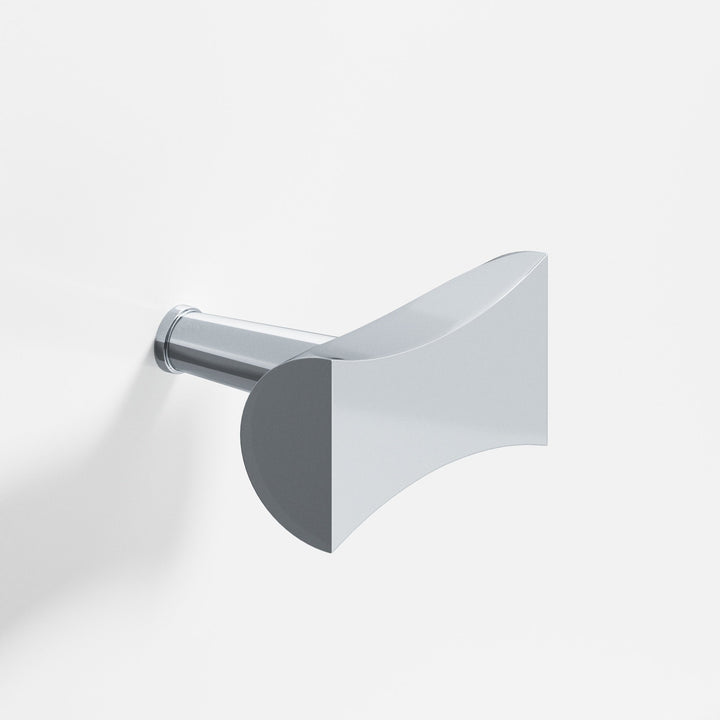 Colonial Bronze 1139 Bowtie T Cabinet Knob with rounded back and tapered post in Polished Chrome