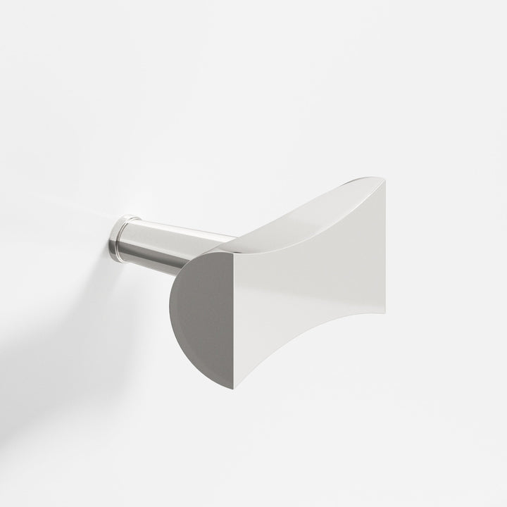 Colonial Bronze 1139 Bowtie T Cabinet Knob with rounded back and tapered post in Polished Nickel