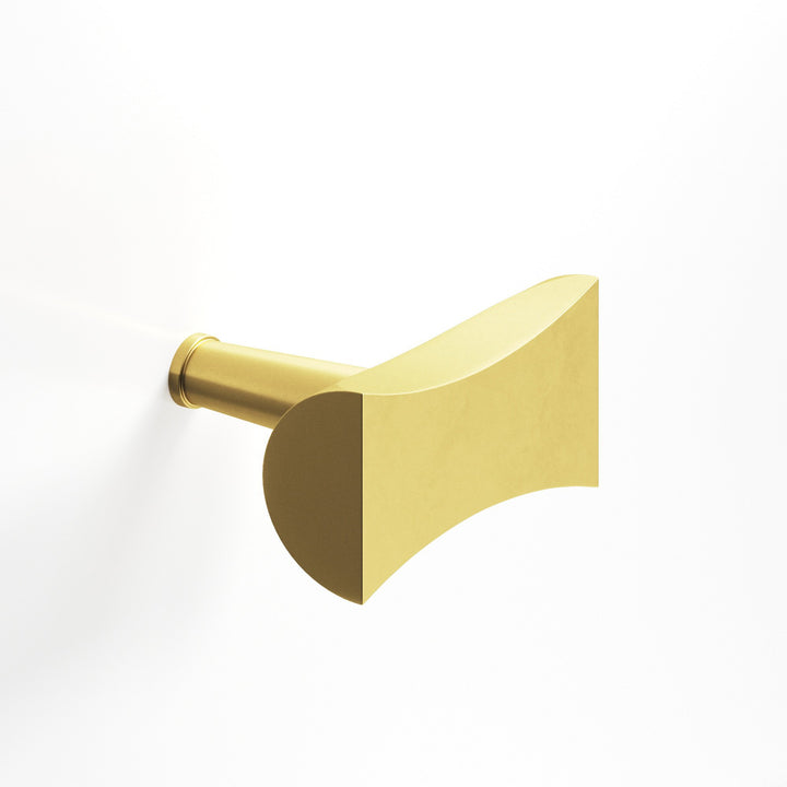 Colonial Bronze 1139 Bowtie T Cabinet Knob with rounded back and tapered post in Matte Satin Brass