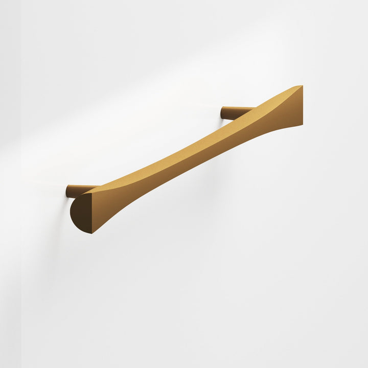 Colonial Bronze 1140 Bowtie Cabinet Pull with rounded back and tapered posts in Matte Light Statuary Bronze