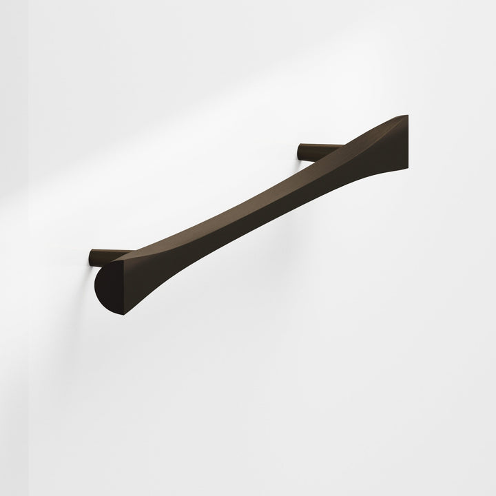 Colonial Bronze 1141 Bowtie Cabinet Pull with rounded back and tapered posts in Oil Rubbed Bronze