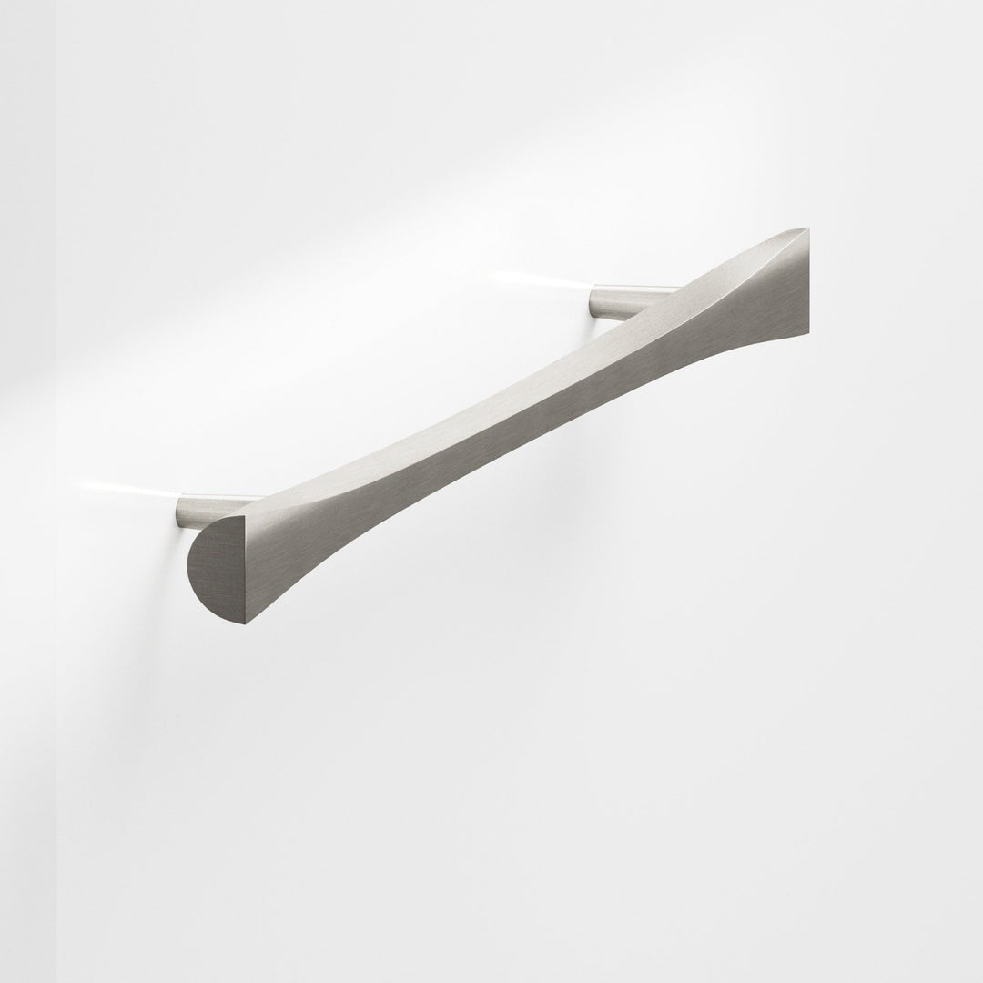 Colonial Bronze 1141 Bowtie Cabinet Pull with rounded back and tapered posts in Satin Nickel