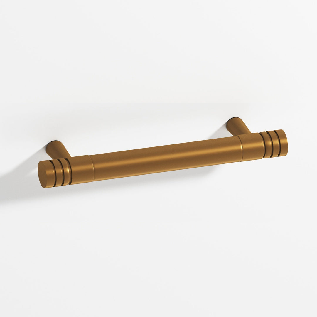 Colonial Bronze 1417 Round grooved Appliance Pull with tapered posts in Matte Light Statuary Bronze