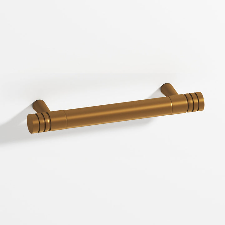 Colonial Bronze 1417 Round grooved Appliance Pull with tapered posts in Matte Light Statuary Bronze