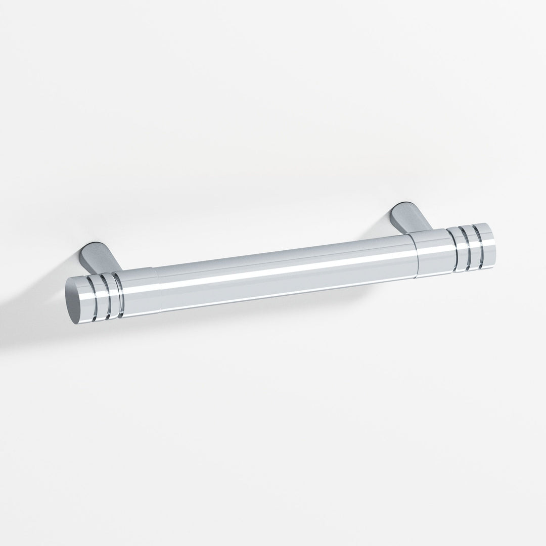 Colonial Bronze 1304 Round grooved Cabinet Pull with tapered posts in Polished Chrome