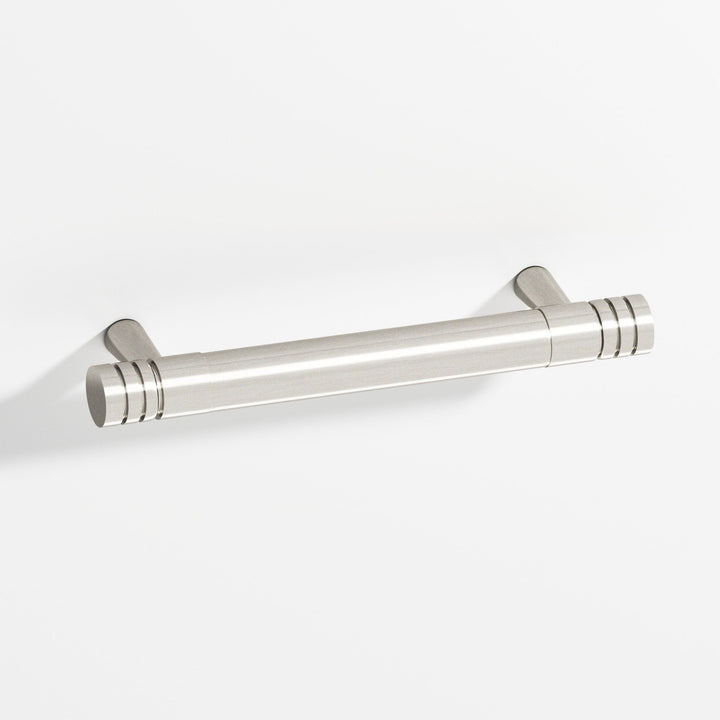 Colonial Bronze 1417 Round grooved Appliance Pull with tapered posts in Satin Nickel