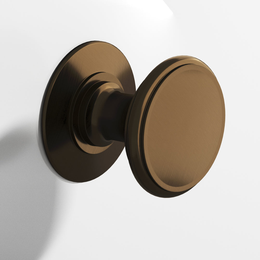 Colonial Bronze 1384BB Round Back-to-Back Shower Door Knob Kit in Oil Rubbed Bronze