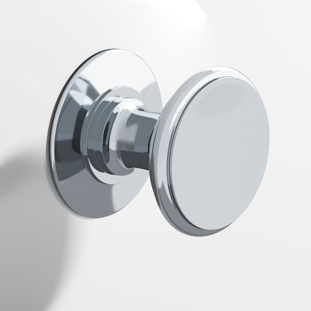 Colonial Bronze 1384 Round Cabinet Knob in Polished Chrome