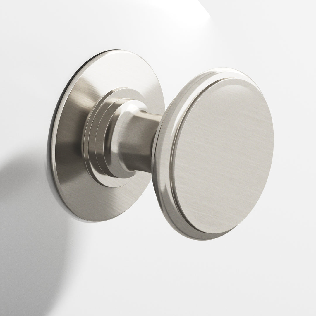 Colonial Bronze 1384 Round Cabinet Knob in Satin Nickel