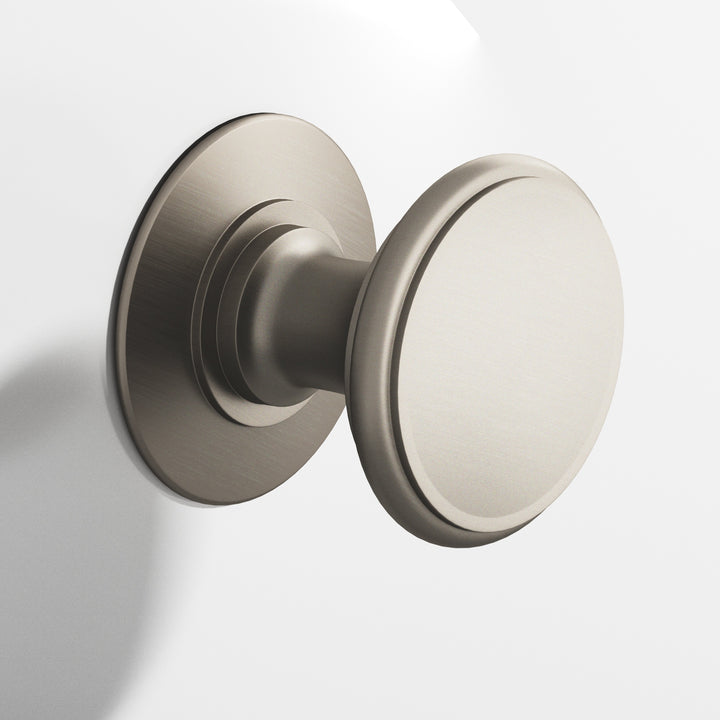 Colonial Bronze 1384 Round Cabinet Knob in Matte Pewter