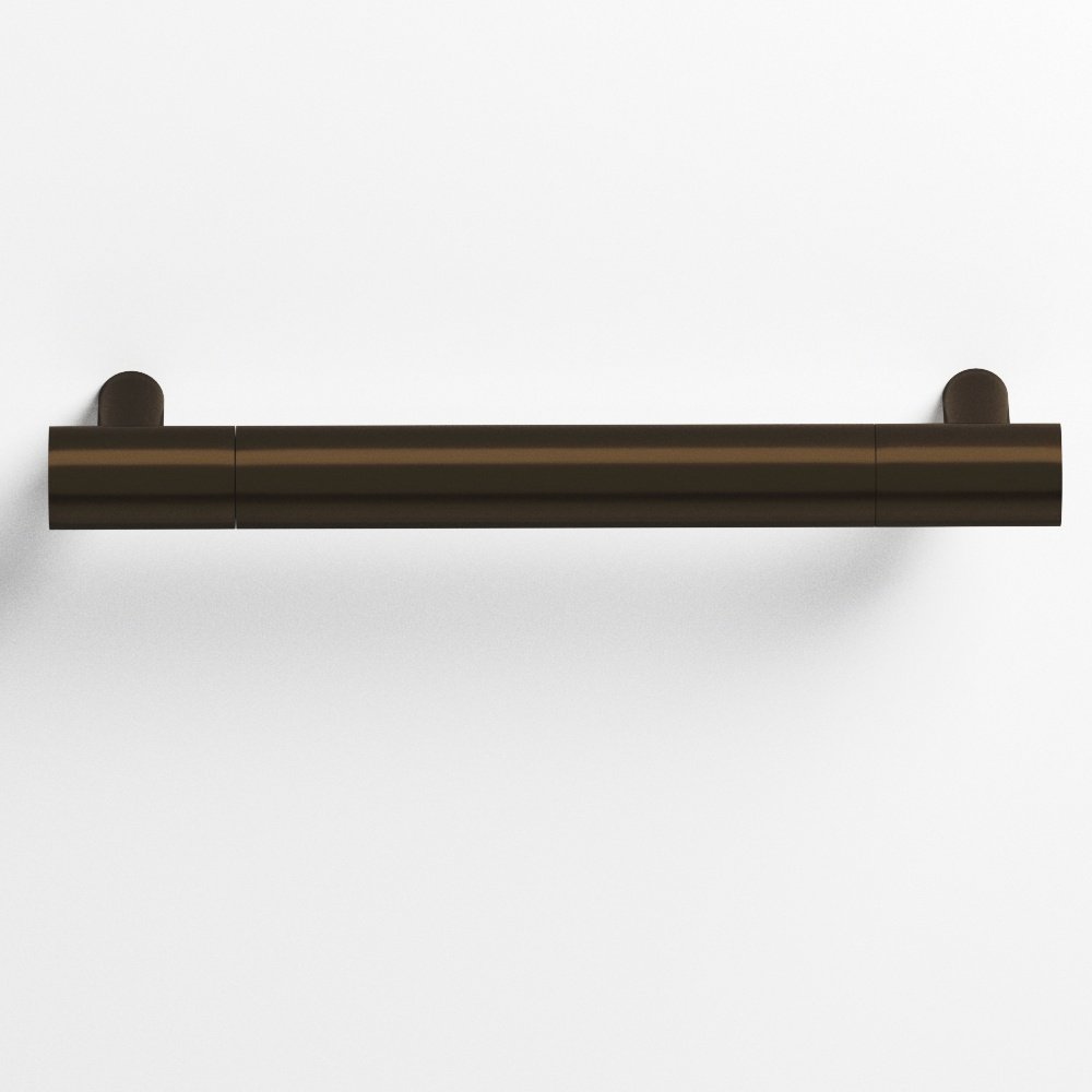 Colonial Bronze 1442BB Round Back-to-Back Shower Door Pull Kit with straight posts in Oil Rubbed Bronze