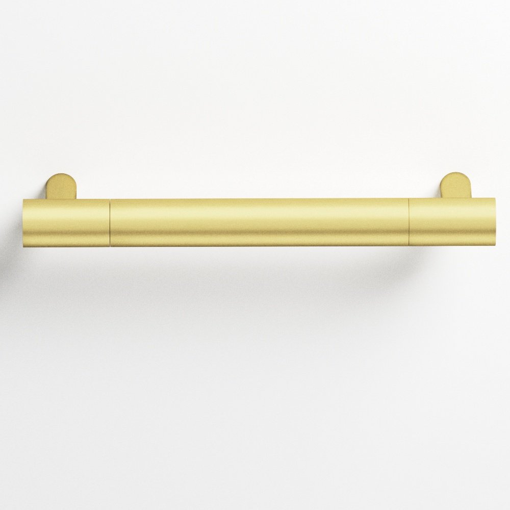 Colonial Bronze 1447 Round Cabinet Pull with straight posts in Matte Satin Brass