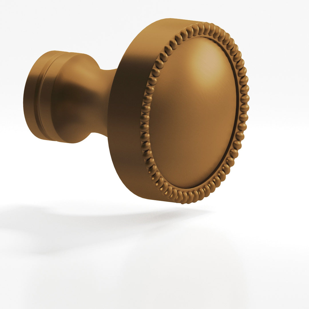 Colonial Bronze 175 Round beaded Cabinet Knob in Matte Light Statuary Bronze