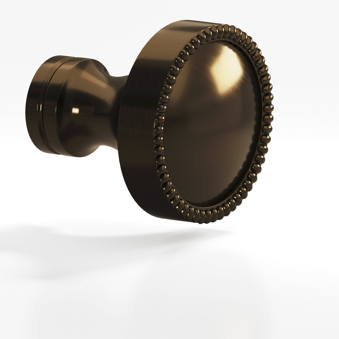 Colonial Bronze 175BB Round beaded Back-to-Back Shower Door Knob Kit in Oil Rubbed Bronze