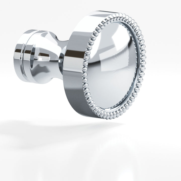 Colonial Bronze 175 Round beaded Cabinet Knob in Polished Chrome