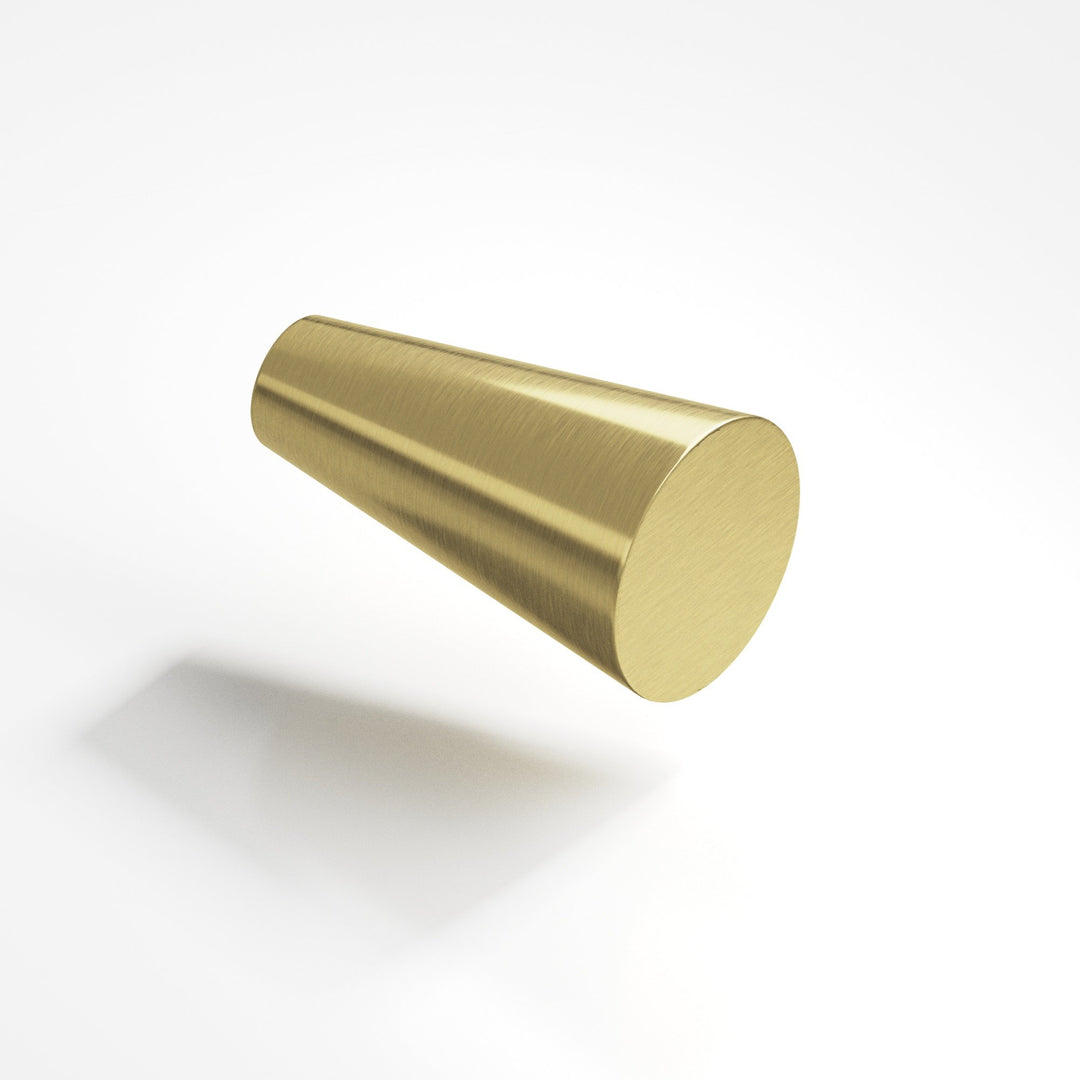 Colonial Bronze 194 Round tapered T Cabinet Knob in Antique Brass