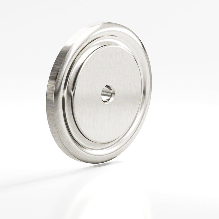 Colonial Bronze 9202 Round grooved Backplate for use with 1/4-20 screw in Satin Nickel