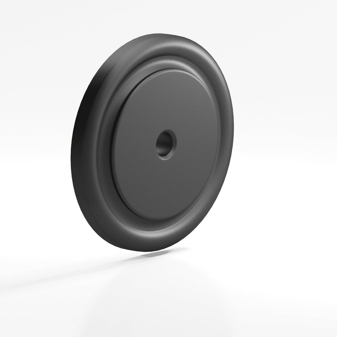 Colonial Bronze 9202 Round grooved Backplate for use with 1/4-20 screw in Matte Graphite