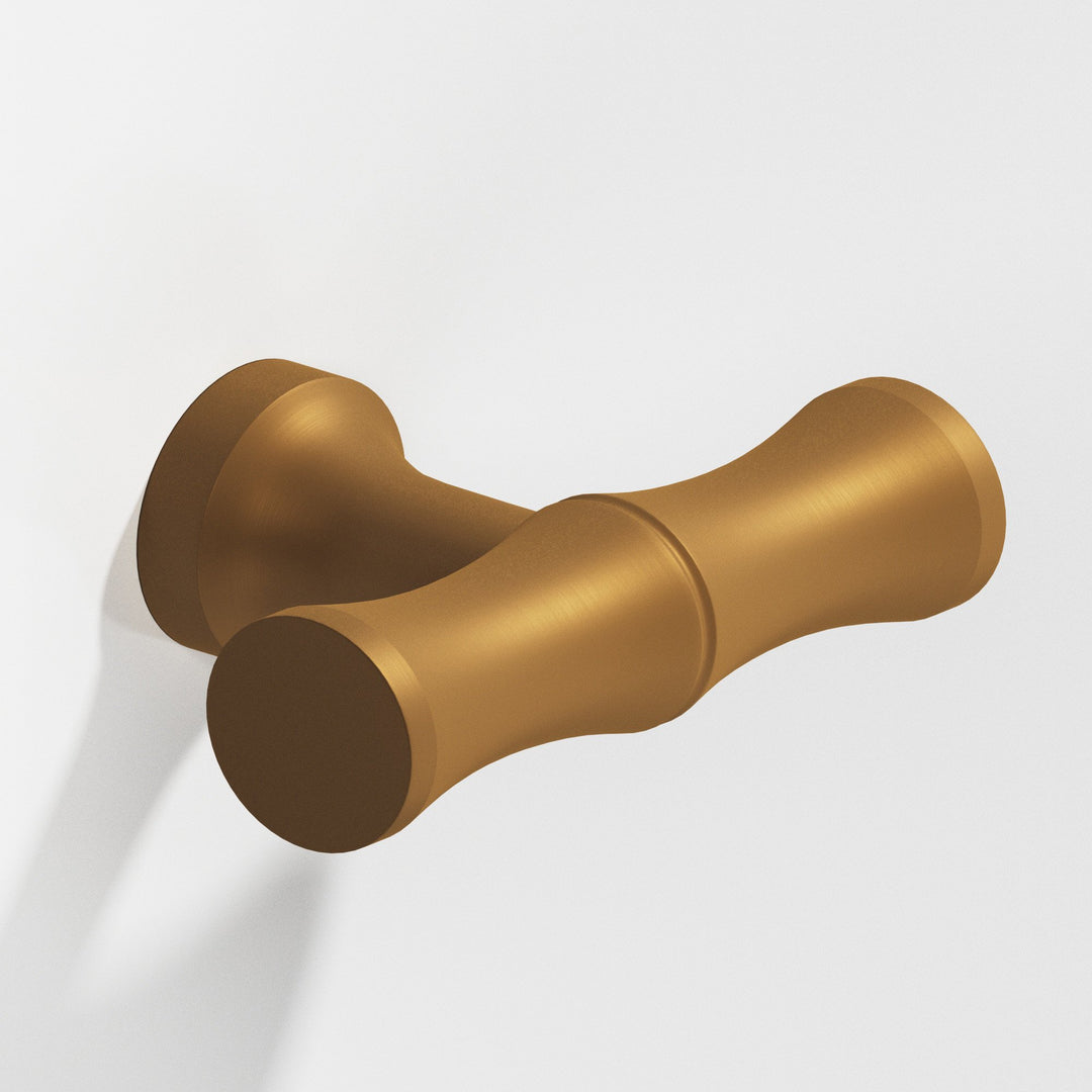 Colonial Bronze 283 Bamboo T Cabinet Knob with flared post in Matte Light Statuary Bronze