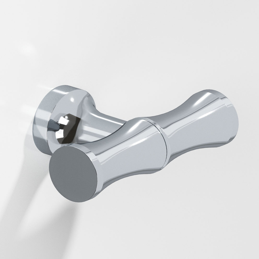 Colonial Bronze 283 Bamboo T Cabinet Knob with flared post in Polished Chrome