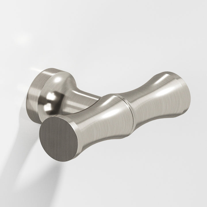 Colonial Bronze 283 Bamboo T Cabinet Knob with flared post in Satin Nickel