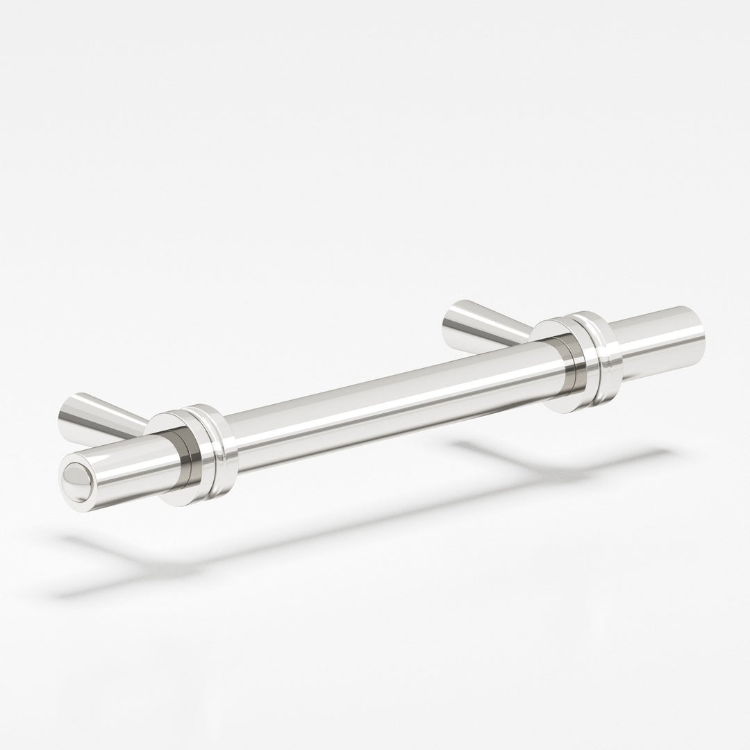 Colonial Bronze 310 Round collared Cabinet Pull with tapered posts in Polished Nickel