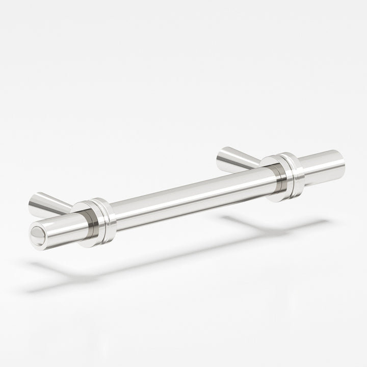 Colonial Bronze 310 Round collared Cabinet Pull with tapered posts in Polished Nickel