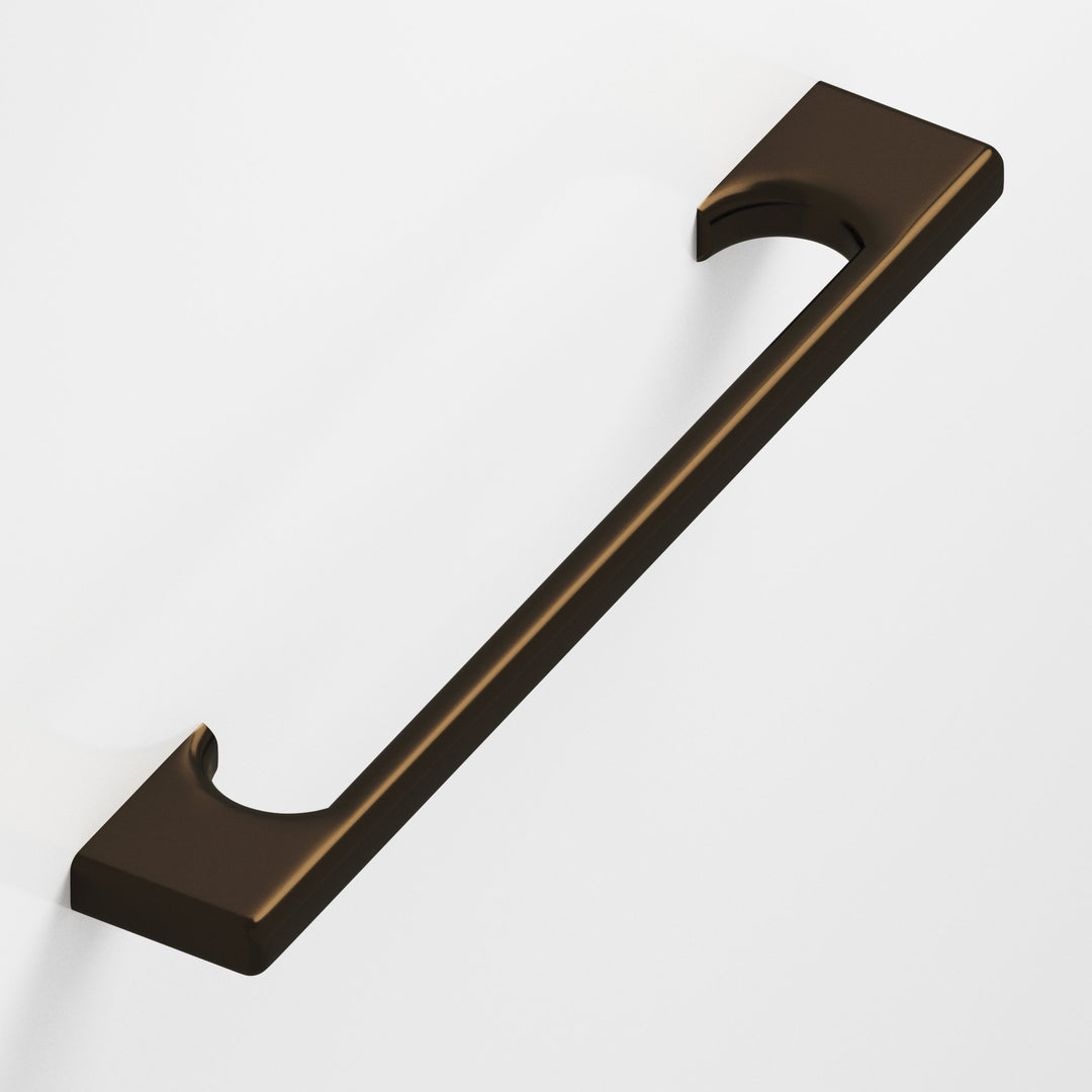 Colonial Bronze 3732BB Rectangular Back-to-Back Shower Door Pull Kit with radiused edges and rectangular scalloped legs in Oil Rubbed Bronze