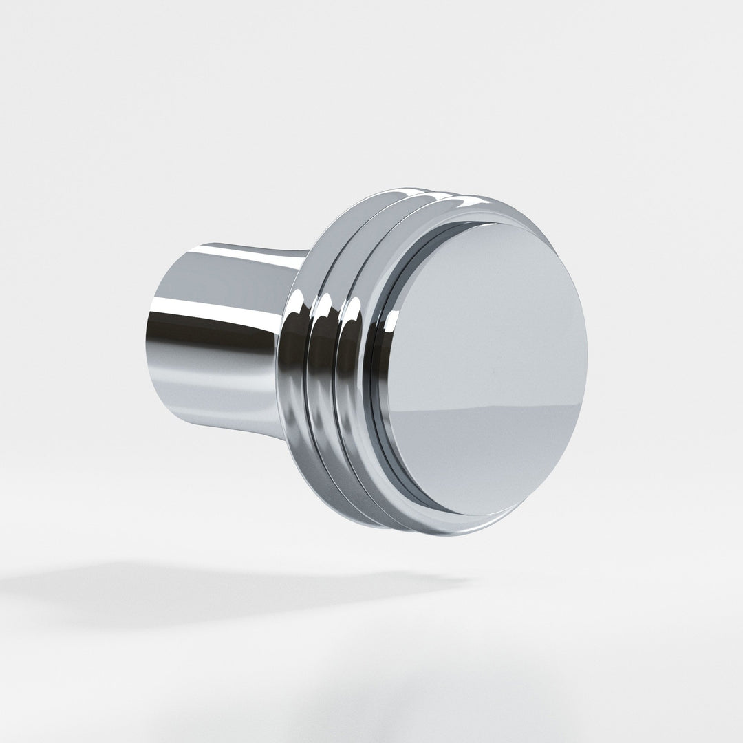 Colonial Bronze 377 Round Cabinet Knob in Polished Chrome