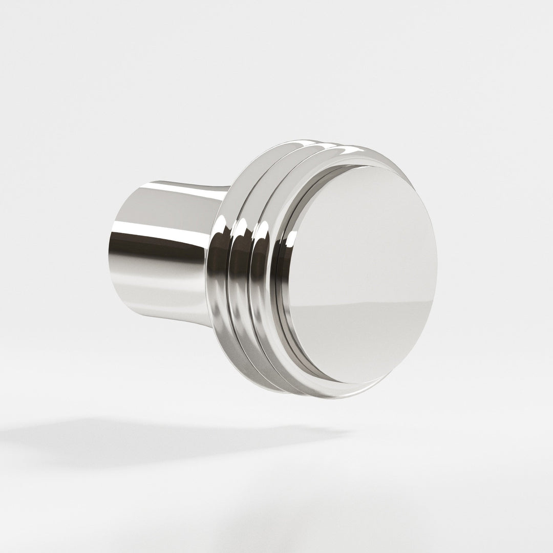 Colonial Bronze 377 Round Cabinet Knob in Polished Nickel
