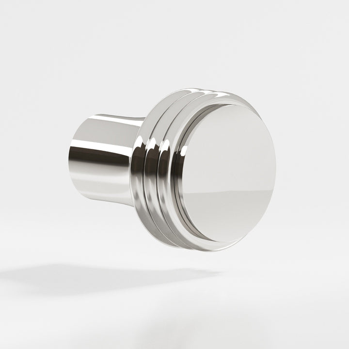 Colonial Bronze 377 Round Cabinet Knob in Polished Nickel