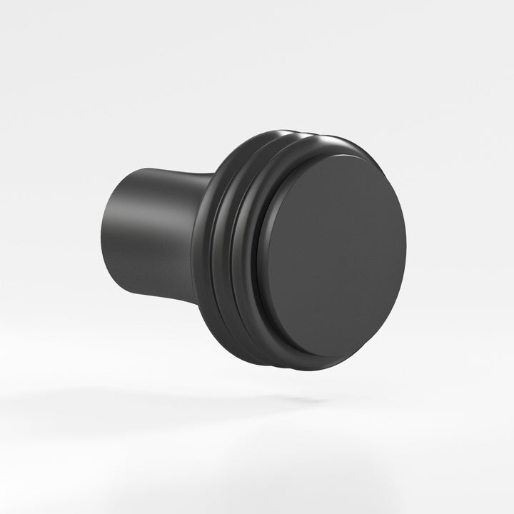 Colonial Bronze 377 Round Cabinet Knob in Matte Graphite