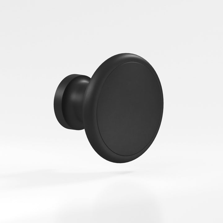Colonial Bronze 378 Round Cabinet Knob in Matte Satin Black