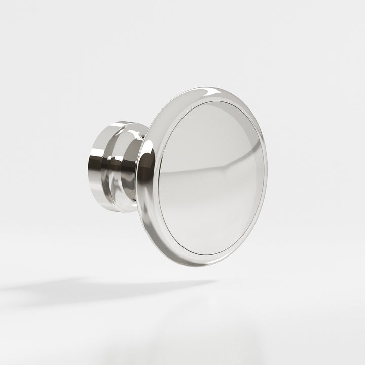 Colonial Bronze 378 Round Cabinet Knob in Polished Nickel