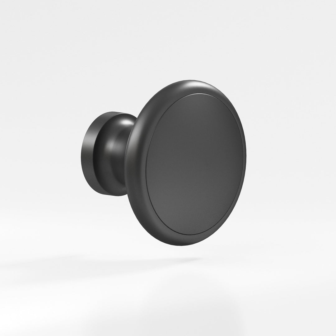 Colonial Bronze 378 Round Cabinet Knob in Matte Graphite