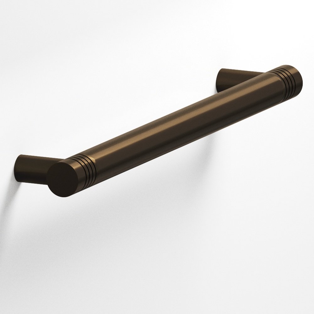 Colonial Bronze 414BB Round grooved Back-to-Back Shower Door Pull Kit with straight posts in Oil Rubbed Bronze