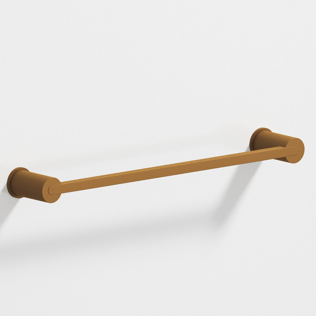 Colonial Bronze 43 Rectangular Towel Bar fully encapsulated by round posts in Matte Light Statuary Bronze