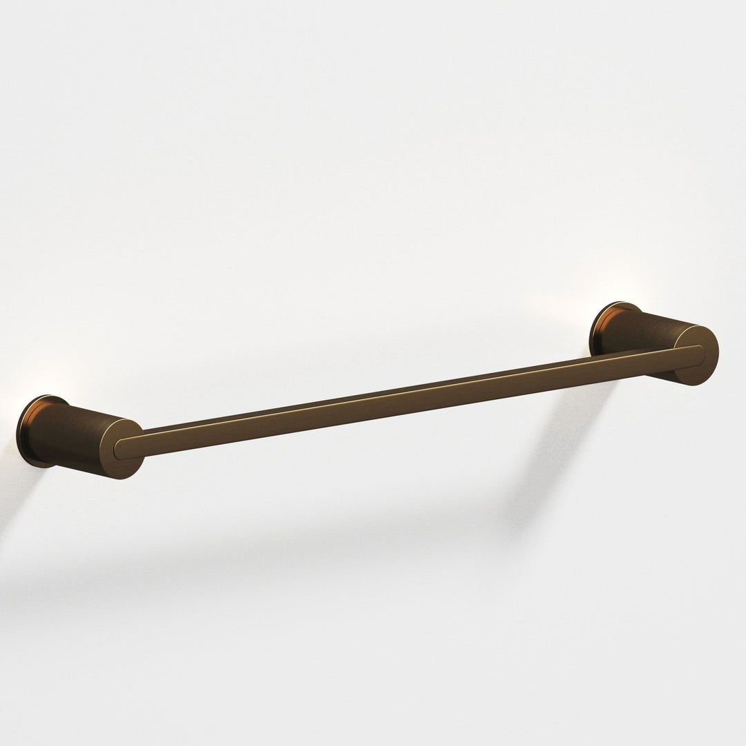 Colonial Bronze 43BB Rectangular Back-to-Back Shower Door Pull Kit fully encapsulated by round posts in Oil Rubbed Bronze