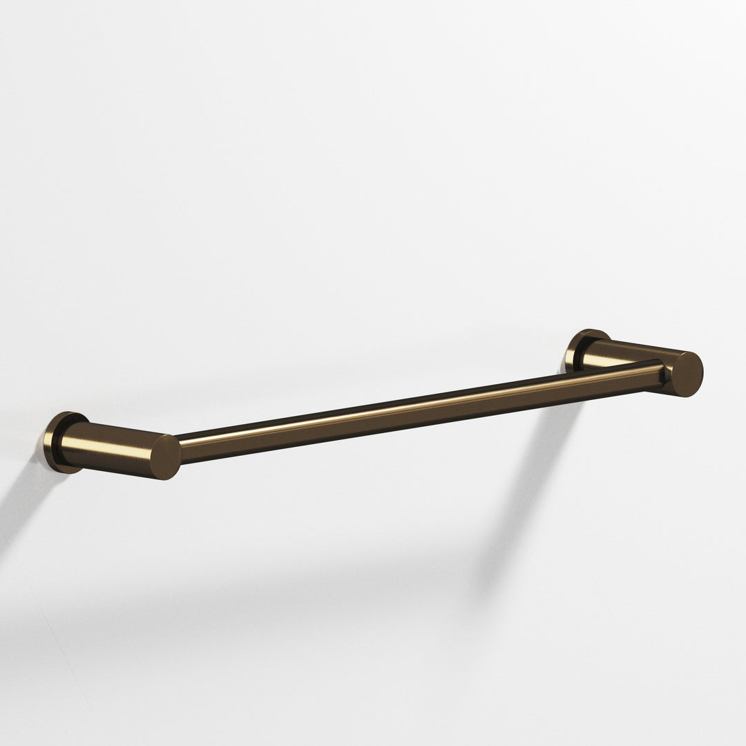Colonial Bronze 44BB Round Back-to-Back Shower Door Pull Kit fully encapsulated by round posts in Oil Rubbed Bronze