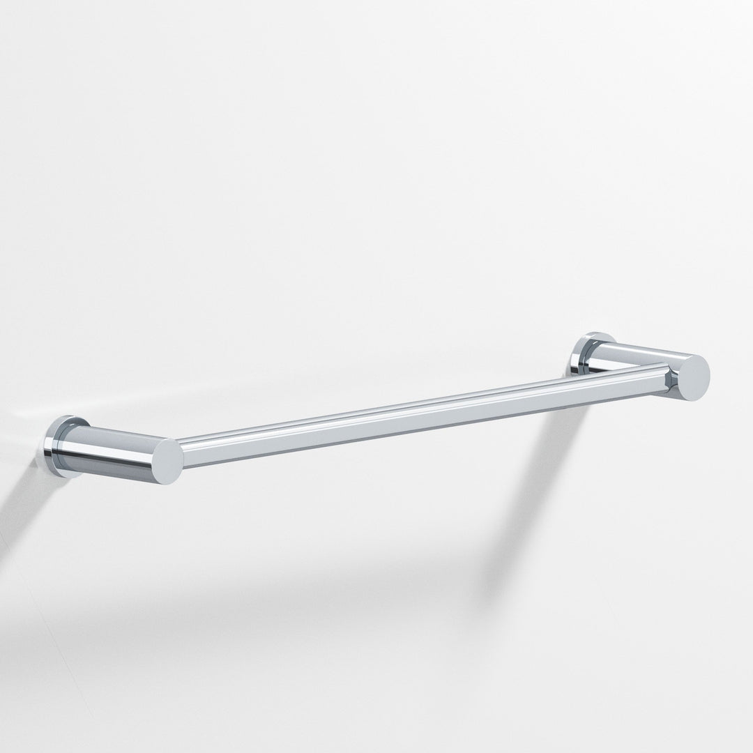 Colonial Bronze 44 Round Towel Bar fully encapsulated by round posts in Polished Chrome