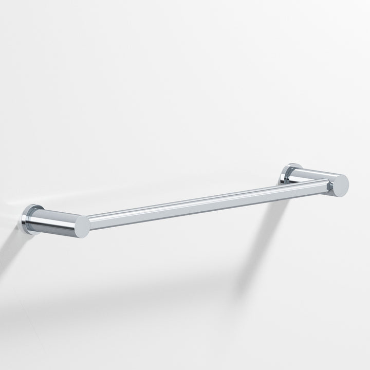 Colonial Bronze 44 Round Towel Bar fully encapsulated by round posts in Polished Chrome