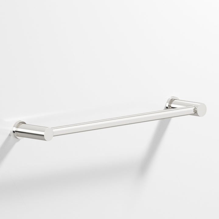Colonial Bronze 44 Round Towel Bar fully encapsulated by round posts in Polished Nickel