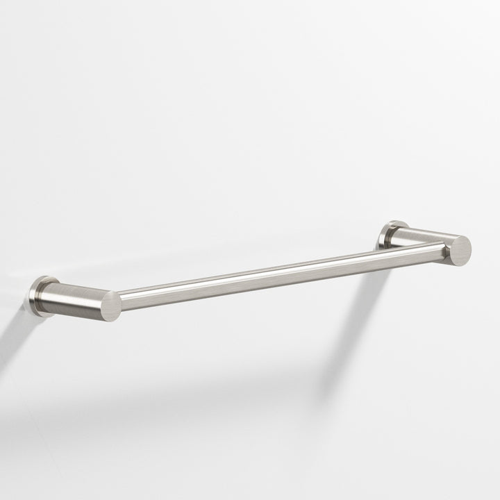 Colonial Bronze 44 Round Towel Bar fully encapsulated by round posts in Satin Nickel