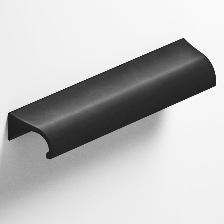 Colonial Bronze 457 Waterfall Cabinet Knob with tapered ends in Matte Satin Black