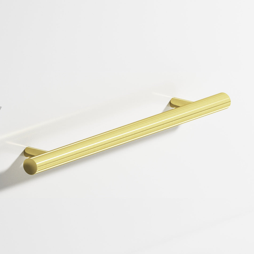 Colonial Bronze 500 Round Cabinet Pull with straight posts in Unlacquered Polished Brass