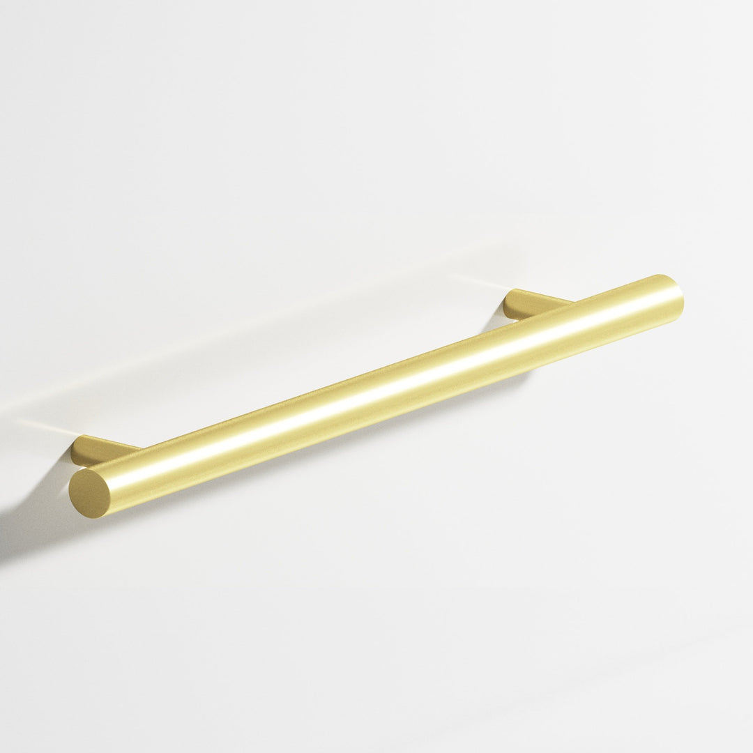 Colonial Bronze 500 Round Cabinet Pull with straight posts in Matte Satin Brass